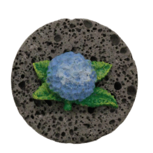 Magnético Hortência em Basalto