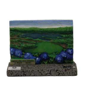 Quadro da Lagoa das Sete Cidades em Pedra Basáltica