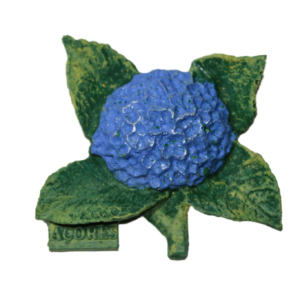 Magnético Hortênsia Azul – 4 Folhas